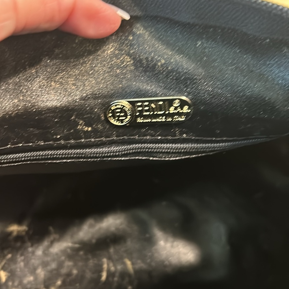Fendi Iconic FF Logo Brown and Black purse wallet small pouch and dust bag! - Picture 5 of 16